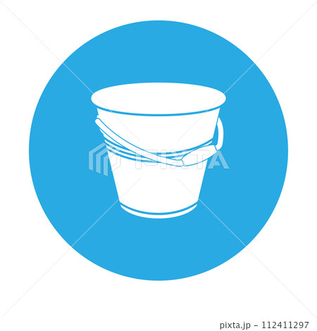 bucket icon vector 112411297