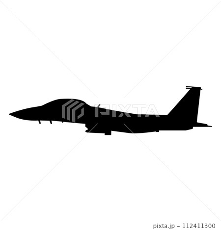 fighter plane icon vector 112411300