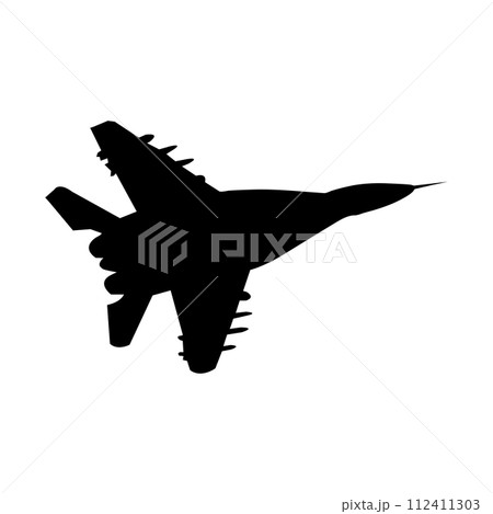 fighter plane icon vector 112411303
