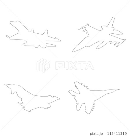 fighter plane icon vector fighter plane icon vector 112411319