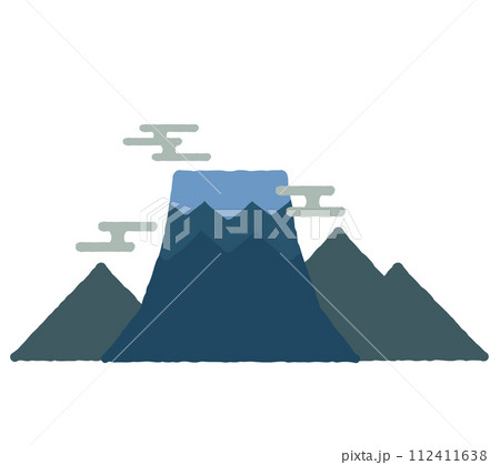 ゆるい感じの富士山 112411638