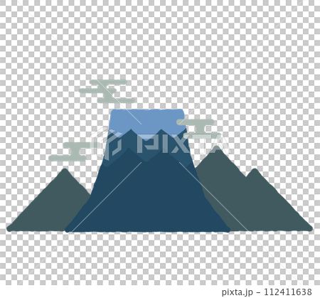 ゆるい感じの富士山 112411638