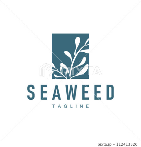 Seaweed Logo Design Underwater Plant Illustration Template Seaweed Logo Design Underwater Plant Illustration Template 112413320