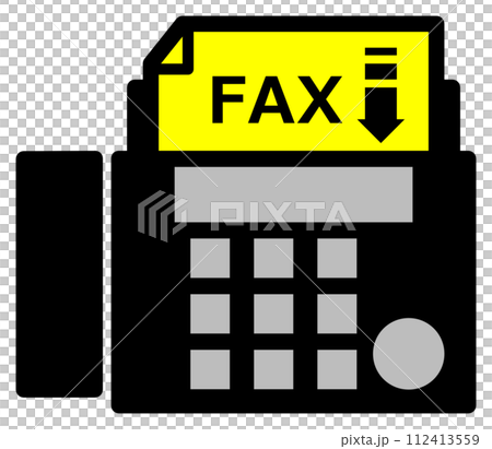 可以傳送和接收文字和文件的傳真機的插圖 可以傳送和接收文字和文件的傳真機的插圖 112413559