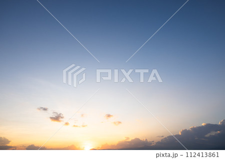 Sky and cloud at evening for background. 112413861