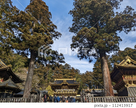 人気の世界遺産、日光東照宮の荘厳な境内 人気の世界遺産、日光東照宮の荘厳な境内 112413917