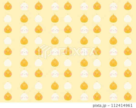 かわいい玉ねぎのイラスト 背景 壁紙 112414961