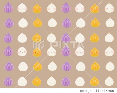 かわいい玉ねぎのイラスト 背景 壁紙 112414966