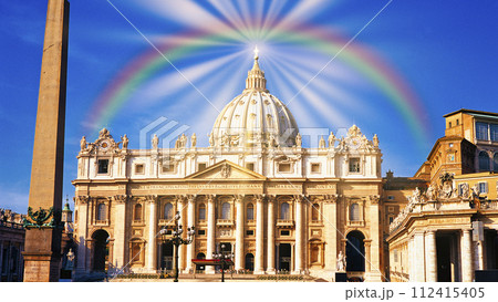 ヴァチィカン市国のサンピエトロ寺院 112415405