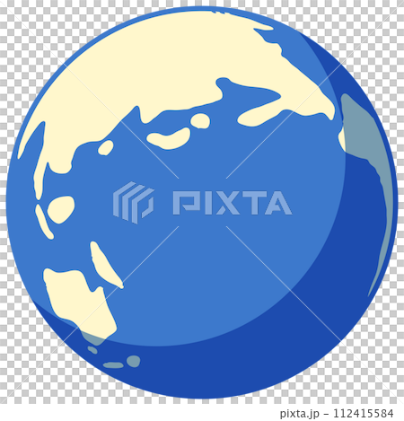 Simple illustration of a globe 112415584