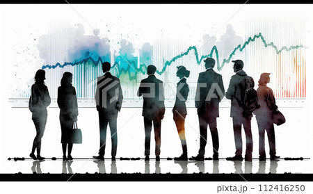 株価の変動に一喜一憂している人たち
