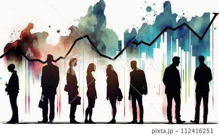 株価の変動に一喜一憂している人たち