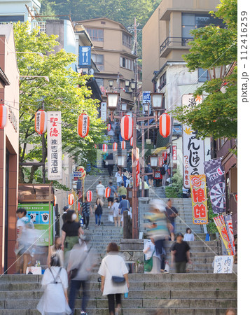 伊香保温泉　「伊香保祭り」の風景 112416259
