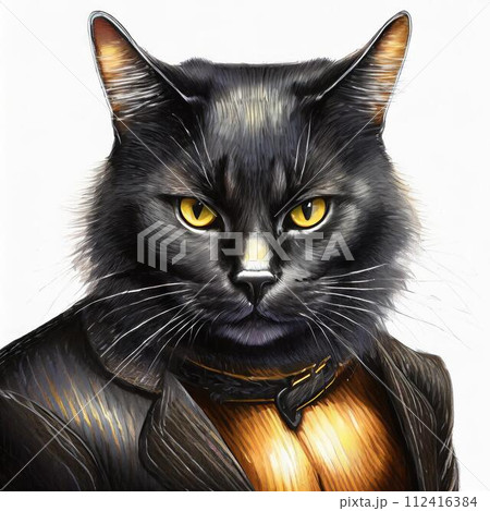 マッチョな黒い猫 マッチョな黒い猫 112416384