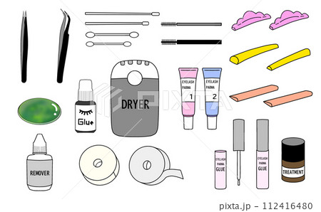 まつ毛エクステトまつ毛パーマの道具一式 112416480