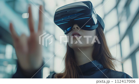 Gaming Wonderland: Woman Lost in Virtual Reality Adventure Gaming Wonderland: Woman Lost in Virtual Reality Adventure 112417006