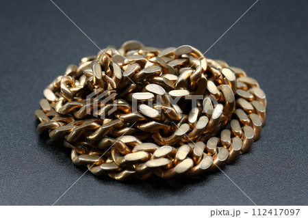 金メッキが剥がれたネックレス 112417097