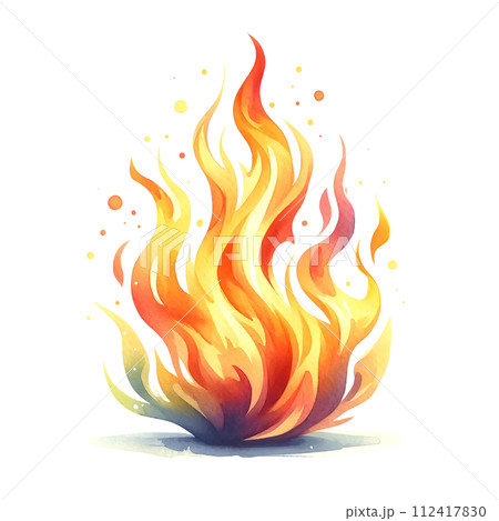 abstract colorful flame on white background abstract colorful flame on white background 112417830