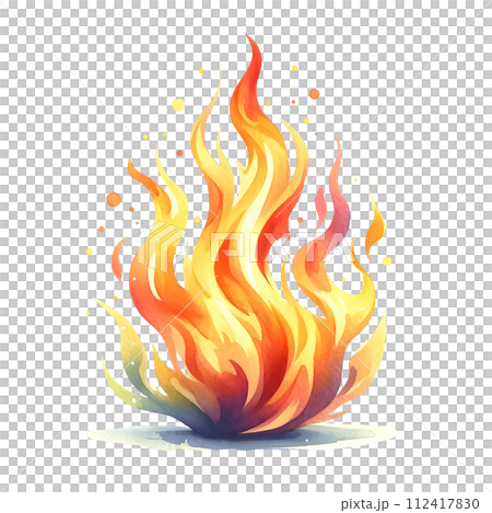 abstract colorful flame on white background abstract colorful flame on white background 112417830
