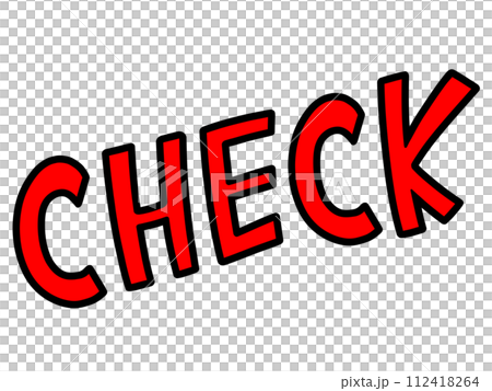 CHECK character illustration 112418264