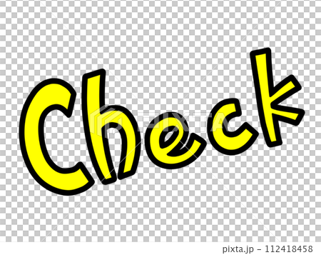 CHECK character illustration 112418458