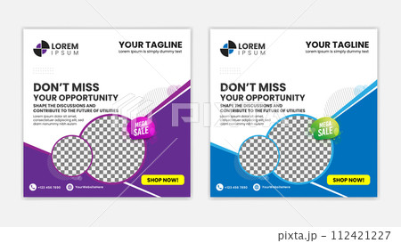 Promotional post banner for social media Promotional post banner for social media 112421227