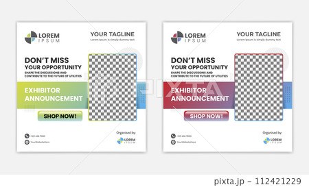 Promotional post banner for social media Promotional post banner for social media 112421229
