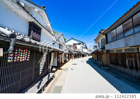 【重要伝統的建造物群保存地区】篠山　河原町妻入商家群の春の風景7　兵庫県丹波篠山市 112422385