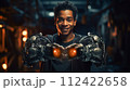 robot cyborg ai chatbot man white 112422658