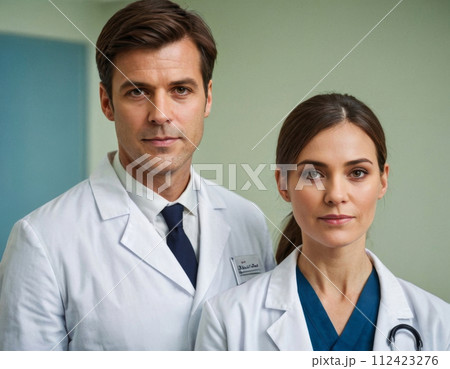 Portrait of fellow doctors. 112423276