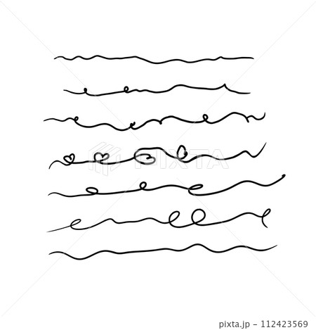 lines of different types and shapes lines of different types and shapes 112423569