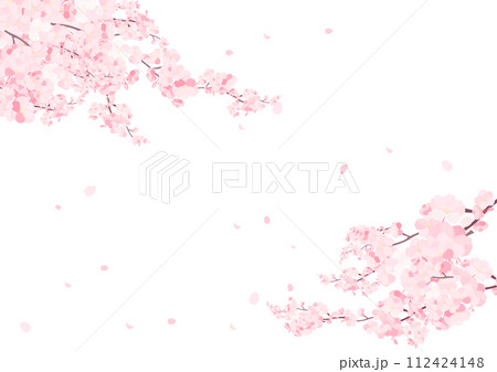 桜舞い散る春のフレーム 112424148
