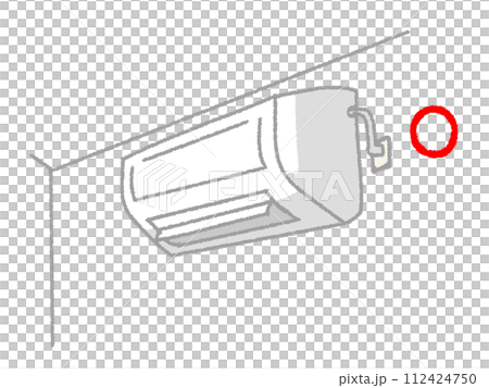 Air conditioner that is firmly plugged into an outlet 112424750