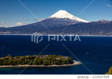 【静岡県_伊豆_大瀬崎】駿河湾越しの富士山・南アルプスが絶景 112425304