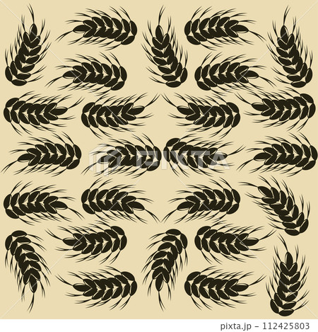 background of wheat ears 112425803