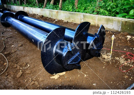 耐震性能を足元から下支えする… 注文住宅の鋼管杭 耐震性能を足元から下支えする… 注文住宅の鋼管杭 112426193