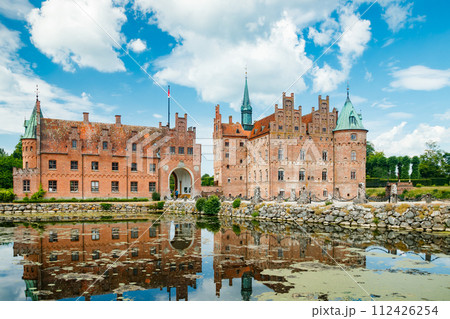 Egeskov castle on Funen island in Denmark 112426254