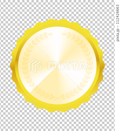illustration of golden medal 112426663