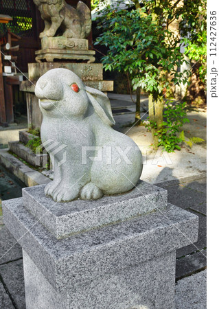 京都 岡﨑神社（岡崎神社）の狛うさぎ（京都市左京区） 112427636