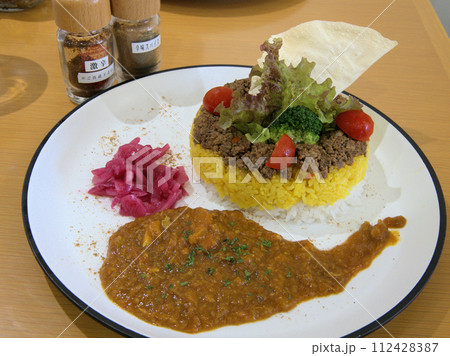 若松の洋食店 NOAM GARDENの2色ライスのキーマカレー 福岡県北九州市若松区本町 若松の洋食店 NOAM GARDENの2色ライスのキーマカレー 福岡県北九州市若松区本町 112428387
