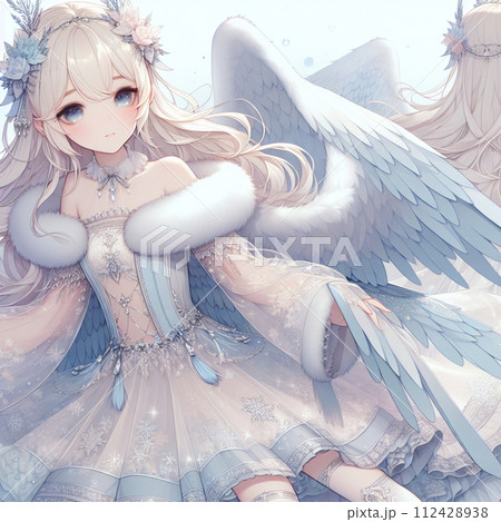 大きな翼持つ儚い天使 112428938