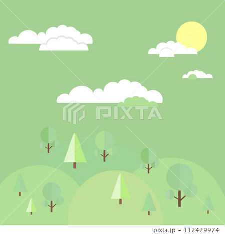 forest, hills and valleys 112429974