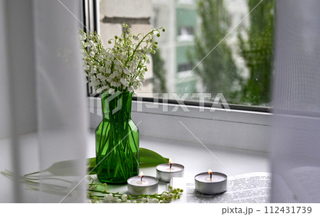Composition of lily of the valley. Spring concept. A gift to a woman. 112431739