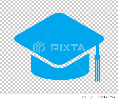 方帽/博士帽圖示-大學畢業典禮、知識與學習形像素材 112431753