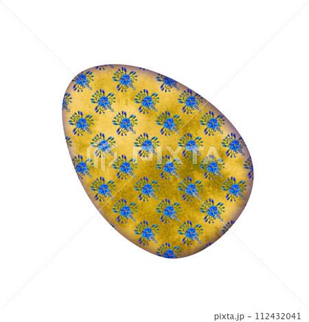 Watercolor Easter yellow egg with floral pattern of spring blooming primroses for Easter clipart, cards, invitations, stickers, scrapbooking, borders, patterns, wrapping, gifts, wallpaper, background Watercolor Easter yellow egg with floral pattern of spring blooming primroses for Easter clipart, cards, invitations, stickers, scrapbooking, borders, patterns, wrapping, gifts, wallpaper, background 112432041