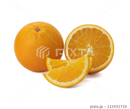 Ripe orange isolated on white background Clipping Path Ripe orange isolated on white background Clipping Path 112432710