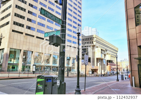 ボストン　コングレス・ストリート Congress Street in Boston 112432937