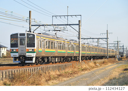 高崎線 行田ー熊谷 JR東日本 211系 C-1編成(高崎) 高崎線 行田ー熊谷 JR東日本 211系 C-1編成(高崎) 112434127