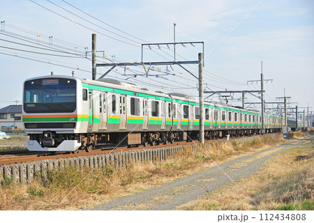 高崎線 行田ー熊谷 JR東日本 E231系1000番台 S-05編成(国府津) 高崎線 行田ー熊谷 JR東日本 E231系1000番台 S-05編成(国府津) 112434808