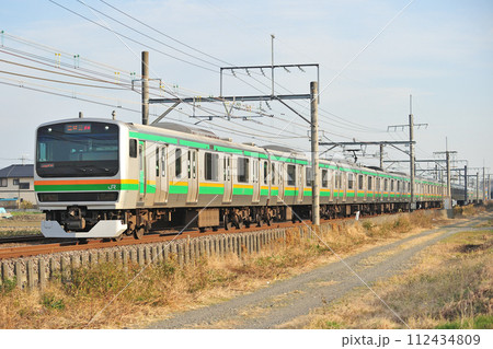 高崎線 行田ー熊谷 JR東日本 E231系1000番台 S-16編成(国府津) 高崎線 行田ー熊谷 JR東日本 E231系1000番台 S-16編成(国府津) 112434809